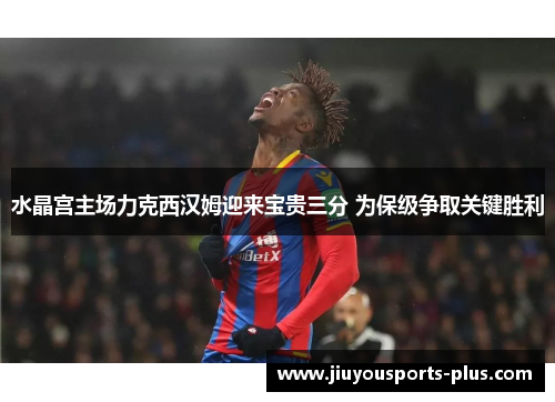水晶宫主场力克西汉姆迎来宝贵三分 为保级争取关键胜利